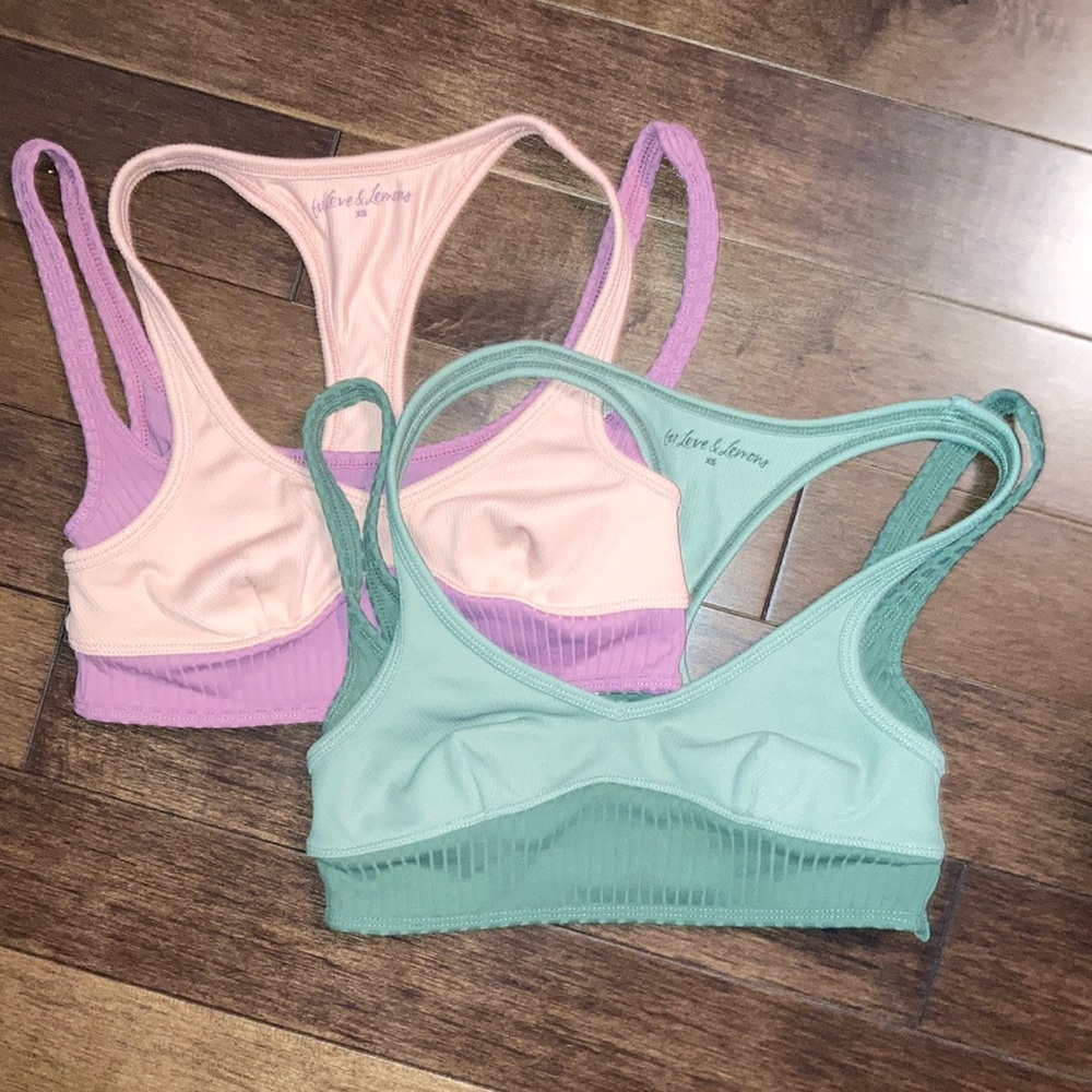 NWOT // SET OF TWO For Love & Lemons Romy Lounge Bra Size XS